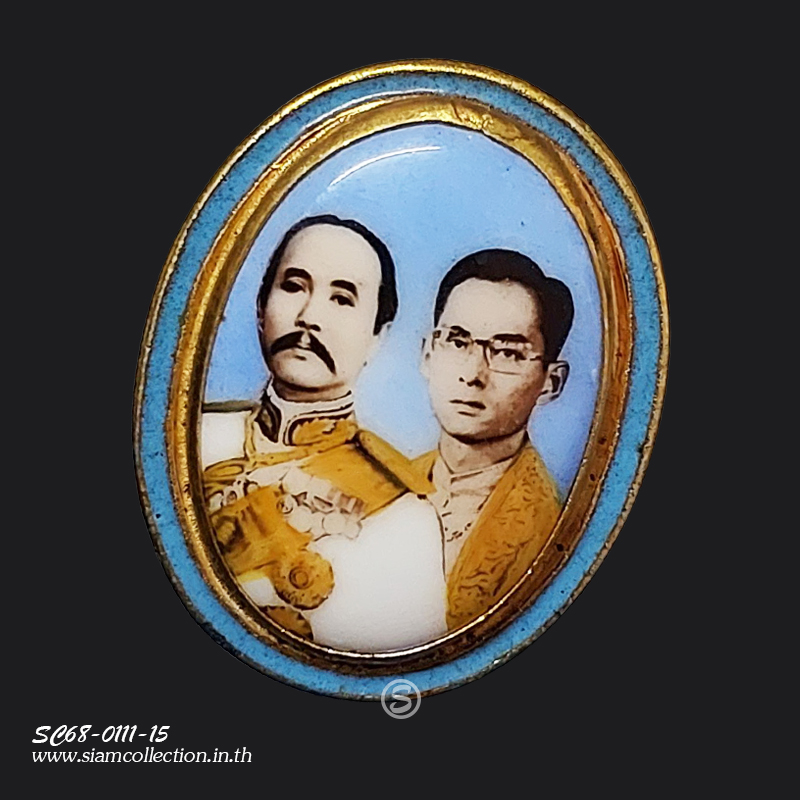 ล็อกเก็ตรัชกาลที่ 5 คู่ รัชกาลที่ 9 วัดญาณสังวราราม - Image 4